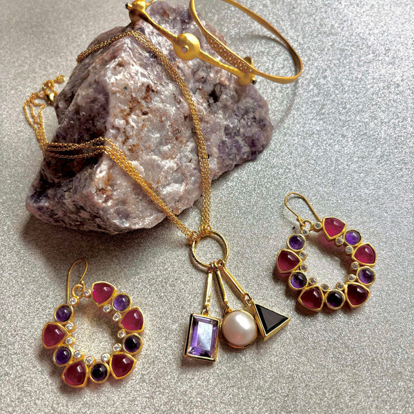 Aphrodite Necklace With Amethyst