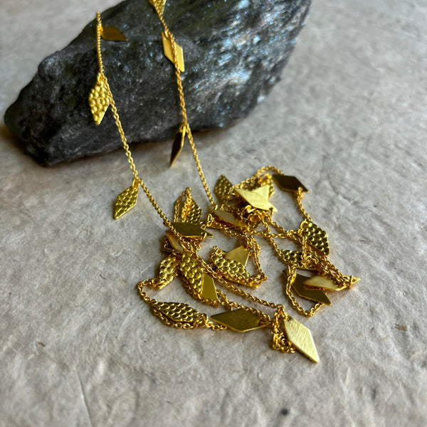 Genevieve Long Gold Necklace
