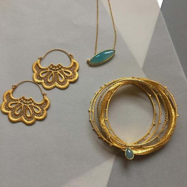 Tiya Chain Necklace In Gold