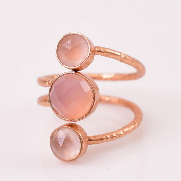 Joy Adjustable Ring In Rose Gold