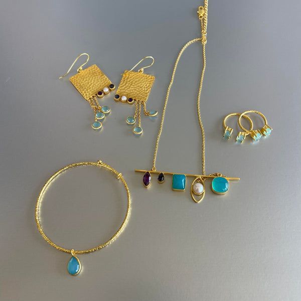 Aurora Necklace With Pearl And Amethyst