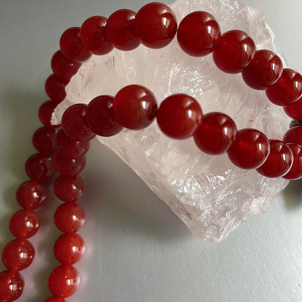 Carnelian Necklace With Sterling Silver Sun