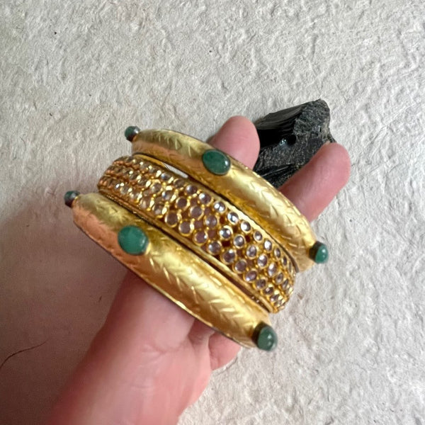 Aesha Bracelet With Emerald Gemstones