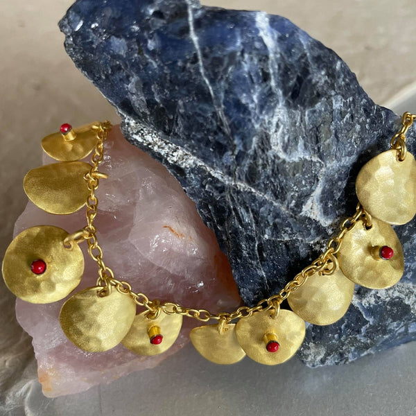 Anika Gold Bracelet With Corals