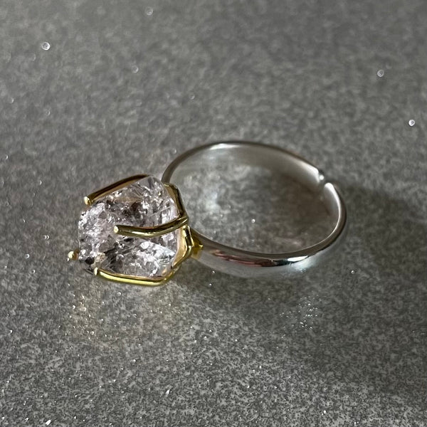 Ava Ring With Herkimer Diamond