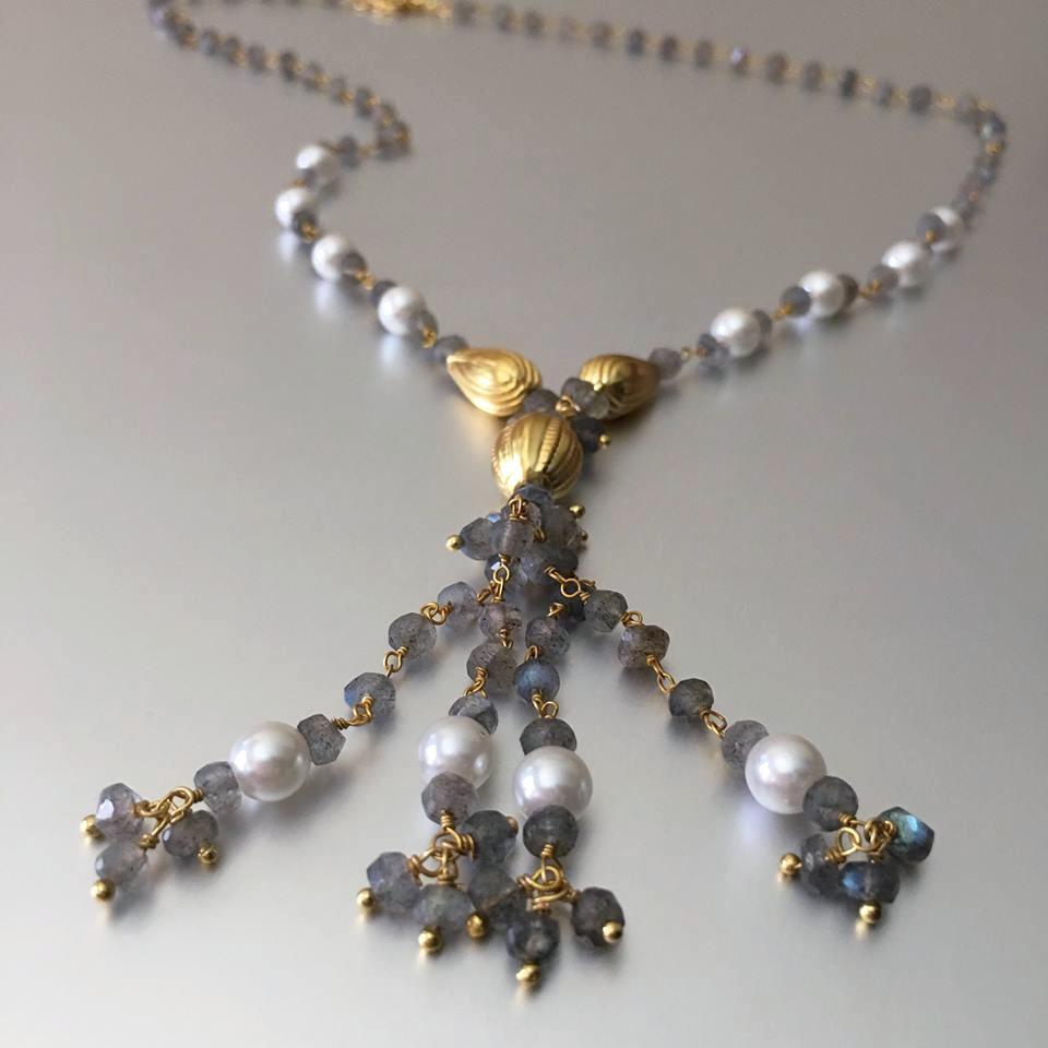 Gia Necklace With Labradorite And Pearls