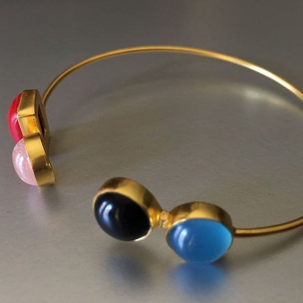Vema Cuff With Gemstones