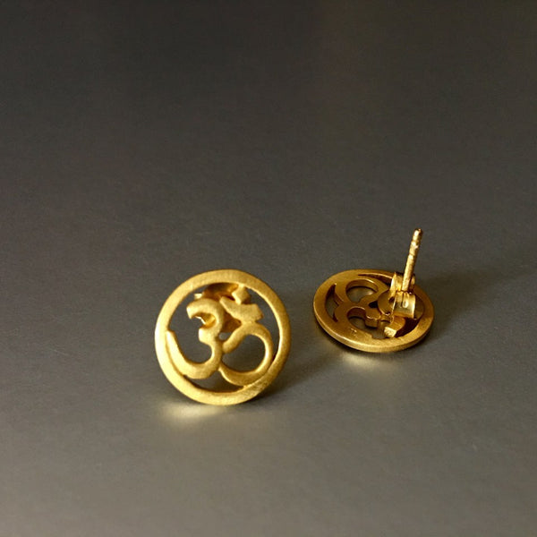 OM Gold Studs