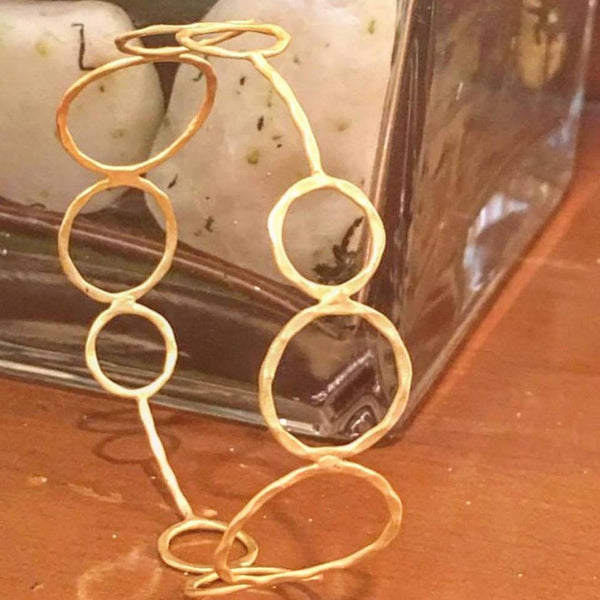Sariya Gold Filigree Hoop Earrings