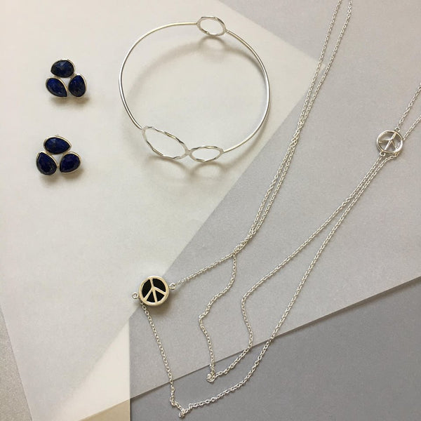 Pia Sterling Silver Studs With Lapis Lazuli