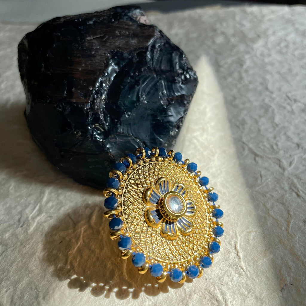 Phoebe Ring With Lapis Lazuli