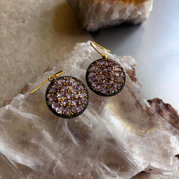 Chloe Earrings With Amethyst