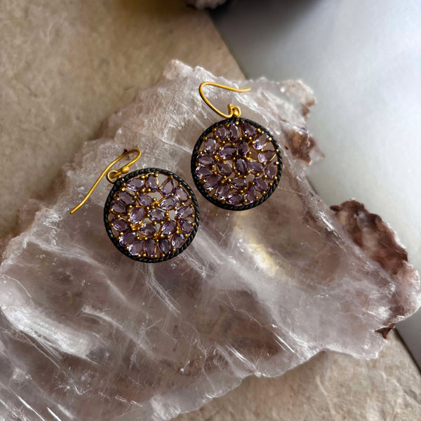 Chloe Earrings With Amethyst