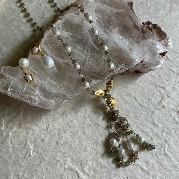 Lucia Pearl Delicate Earrings