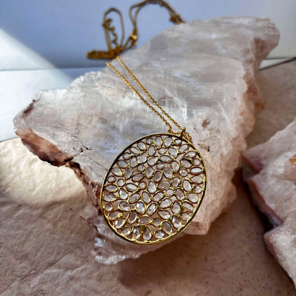 Solene Sterling Silver Necklace With Gold Vermeil And CZ