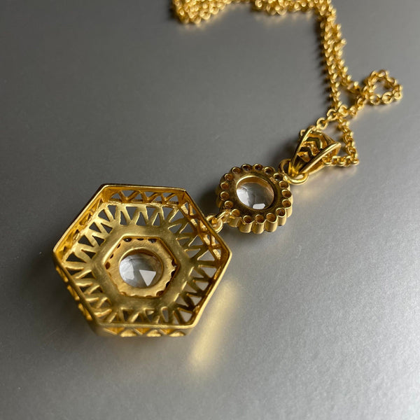 Madeir Necklace With White Quartz