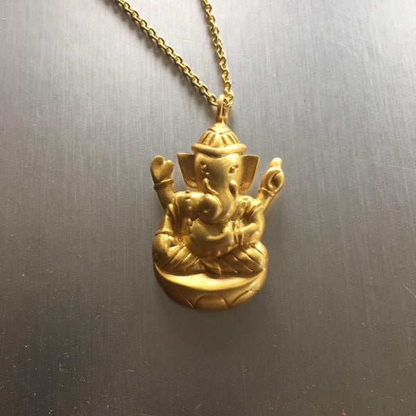 Ganesh Necklace In Gold
