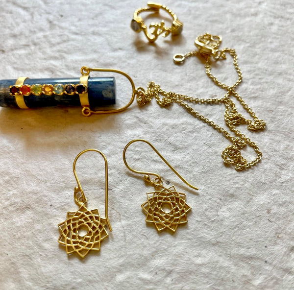 Chakra Gold Earrings