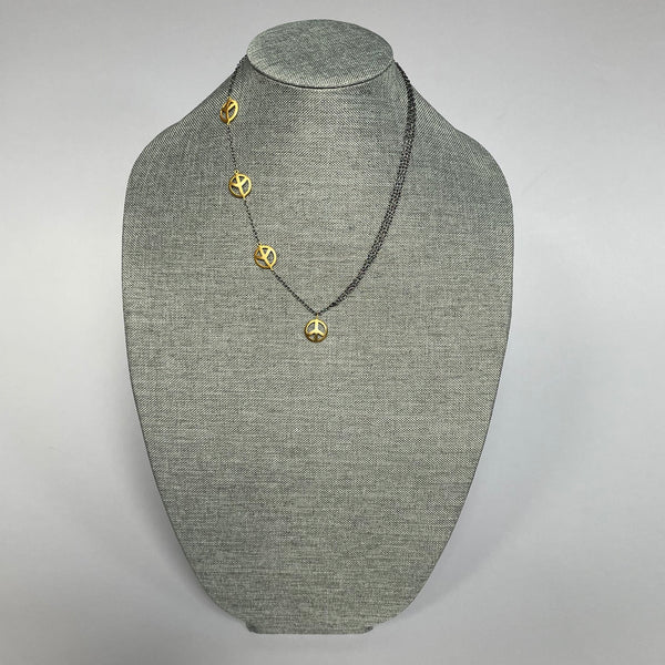 Shanti Peace Necklace In Gold