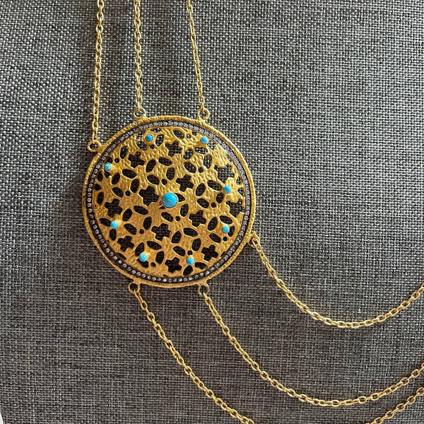 Modeste Necklace With Turquoise