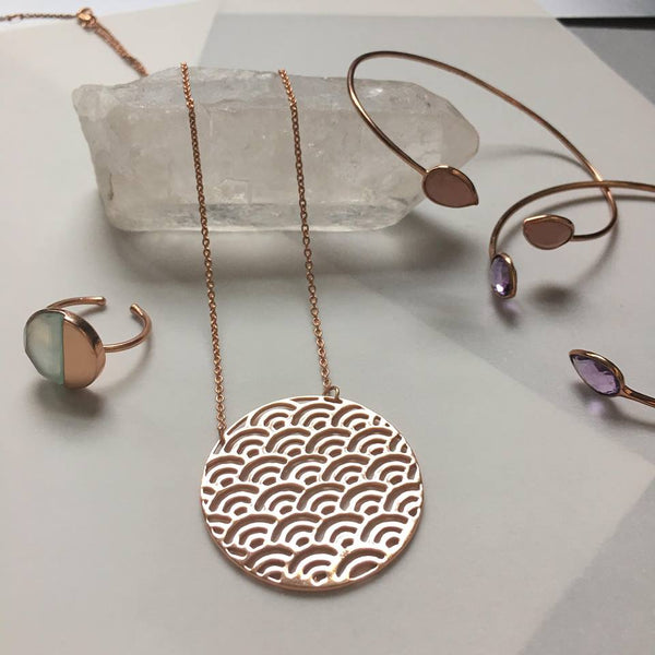 Mahima Necklace In Rose Gold